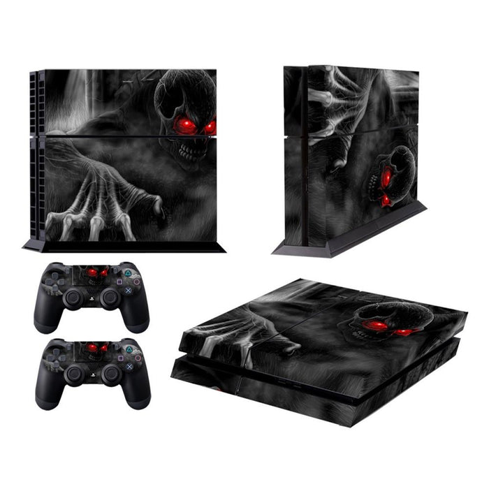 Dark Devil Pattern Fashion Colour Protective Film Sticker For Sony Ps4