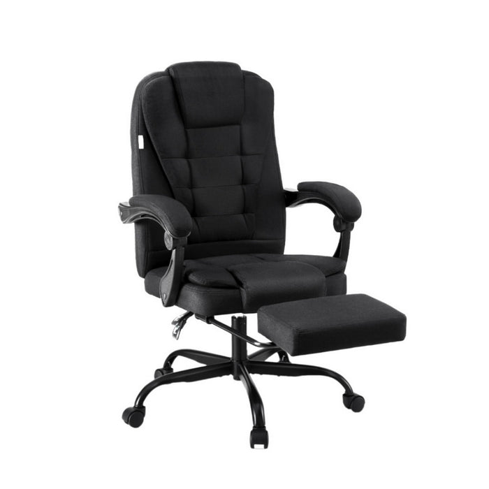 Office Chair Executive Fabric Seat Racing Computer Desk Chairs Footrest