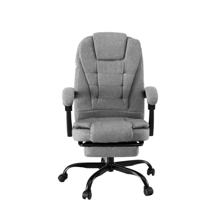 Office Chair Executive Fabric Seat Racing Computer Desk Chairs Footrest