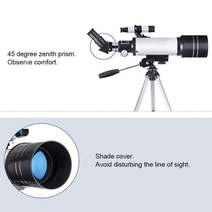 Wr852 16X/66X70 High Definition High Times Astronomical Telescope With Tripod Blue