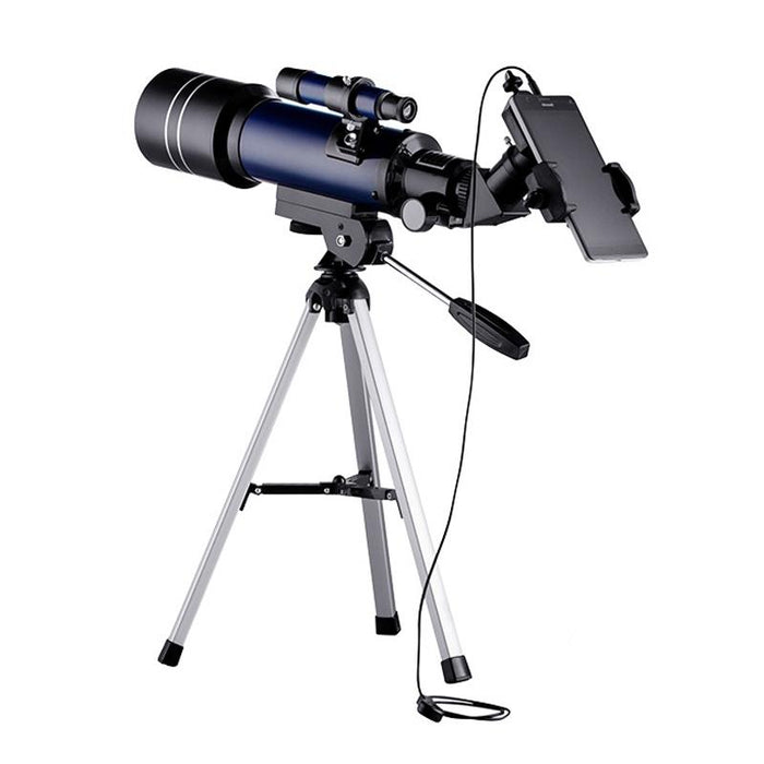 Wr852-3 16X/66X70 High Definition High Times Astronomical Telescope With Tripod & Phone Fixing Clip & Moon Filter