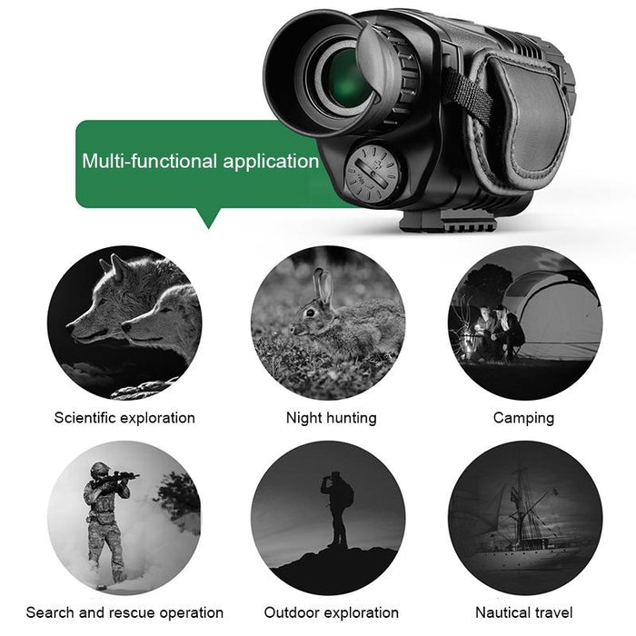 Htk-90 Hd Night Vision Monocular Telescope Support Photography / Video / Sd Card