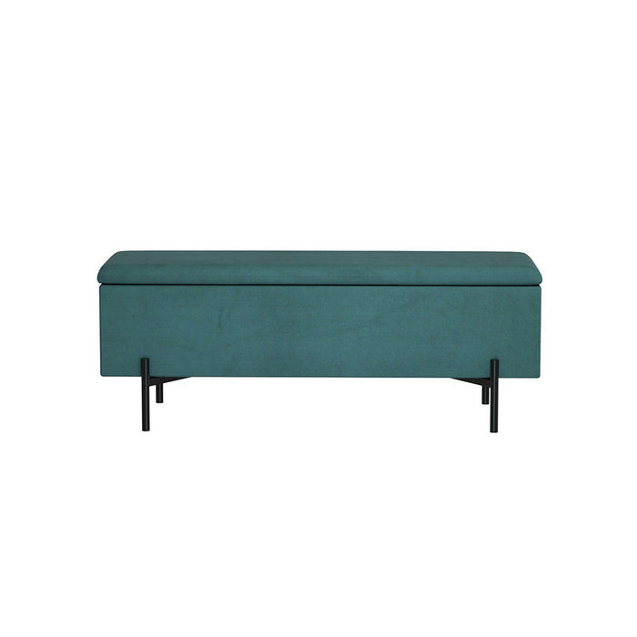 Storage Ottoman Blanket Box 140Cm Velvet Green