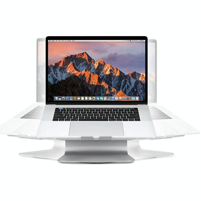 Zj-001 Rotation Style Aluminum Cooling Stand With Cool Fan For Mac Air, Mac Pro, iPad, and Other Laptops Silver