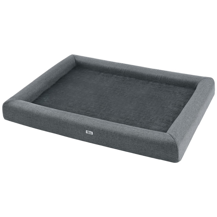 Pet Bed Dog Cat Extra Large Calming Soft Sofa Cushion Egg Crate Washable Grey