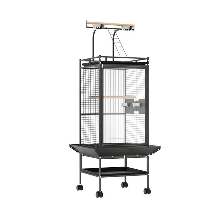 Bird Cage Large Cages 155Cm Parrot Aviary Stand-Alone Budgie Wheels Castor