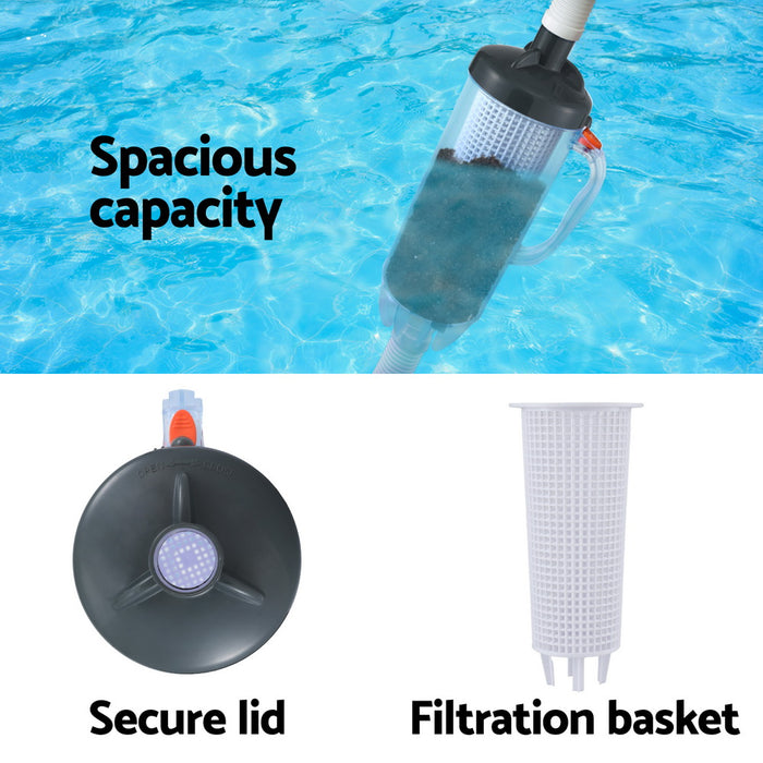 Pool Leaf Canister Cleaner Suction Catcher In-Ground Swimming Pools