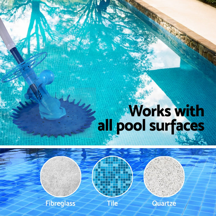 Pool Cleaner Automatic Vacuum Swimming Pool Floor Climb Wall 10M