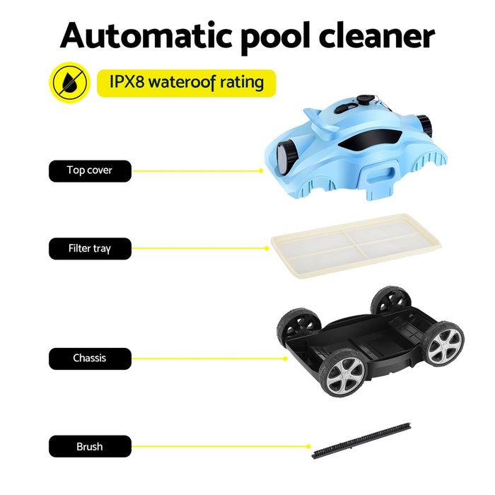 Robotic Pool Cleaner Automatic Floor Vacuum Robot Swimming Cordless