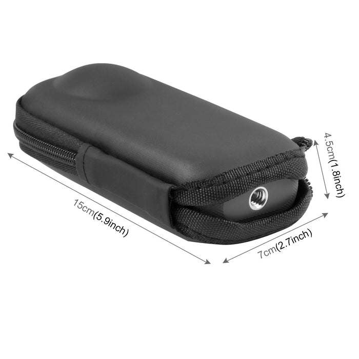 For Insta360 X4 Puluz Camera Portable Case Box Storage Bag Black