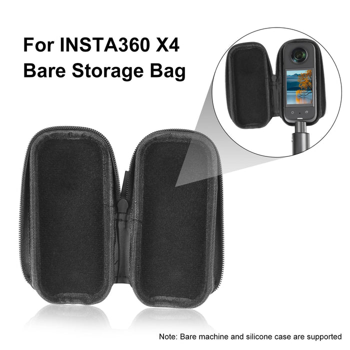 For Insta360 X4 Puluz Camera Portable Case Box Storage Bag Black