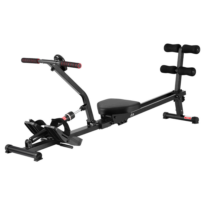 Hydraulic Rowing Machine Rower 12 Levels Resistance Exercise Fitness Gym Cardio