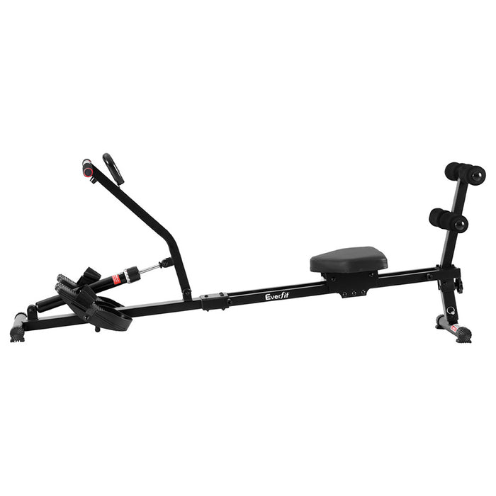 Hydraulic Rowing Machine Rower 12 Levels Resistance Exercise Fitness Gym Cardio