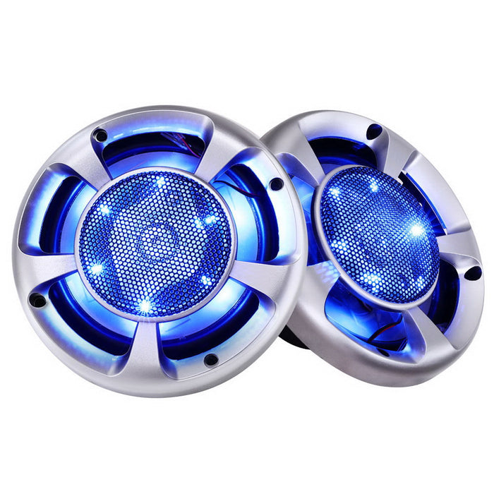 Set Of 2 6.5Inch Led Light Car Speakers