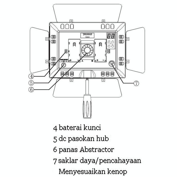 Yn900 900Pcs Led Illumination Dimming Studio 3200K-5500K Video Light