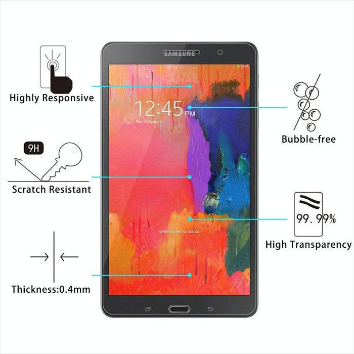 0.4Mm 9H+ Surface Hardness 2.5D Tempered Glass Film For Samsung Galaxy Tab Pro 8.4 / T320 / T321 / T325