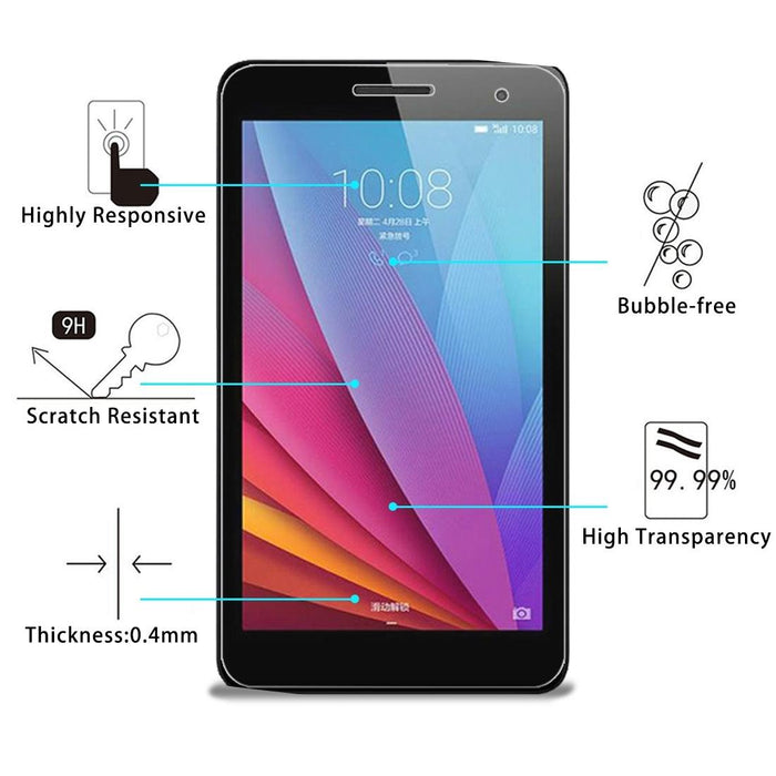 For Huawei Honor Play Mediapad T1 / T1-701U 0.4Mm 9H+ Surface Hardness 2.5D Explosion-Proof Tempered Glass Film