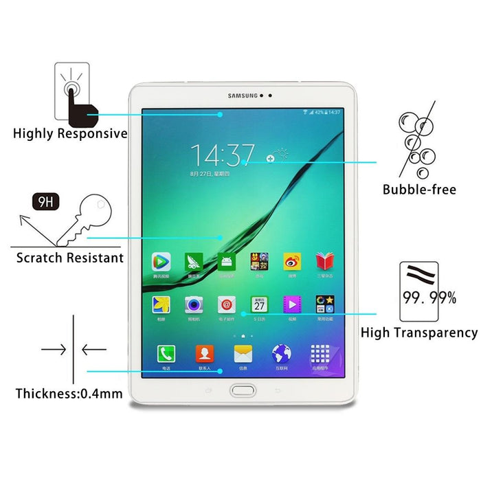 0.4Mm 9H Surface Hardness Explosion-Proof Tempered Glass Film For Samsung Galaxy Tab S2 9.7 / T810 / T815