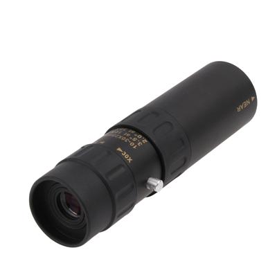 10-30 X 25Mm Telescope Monocular For Backpacking / Hiking Black