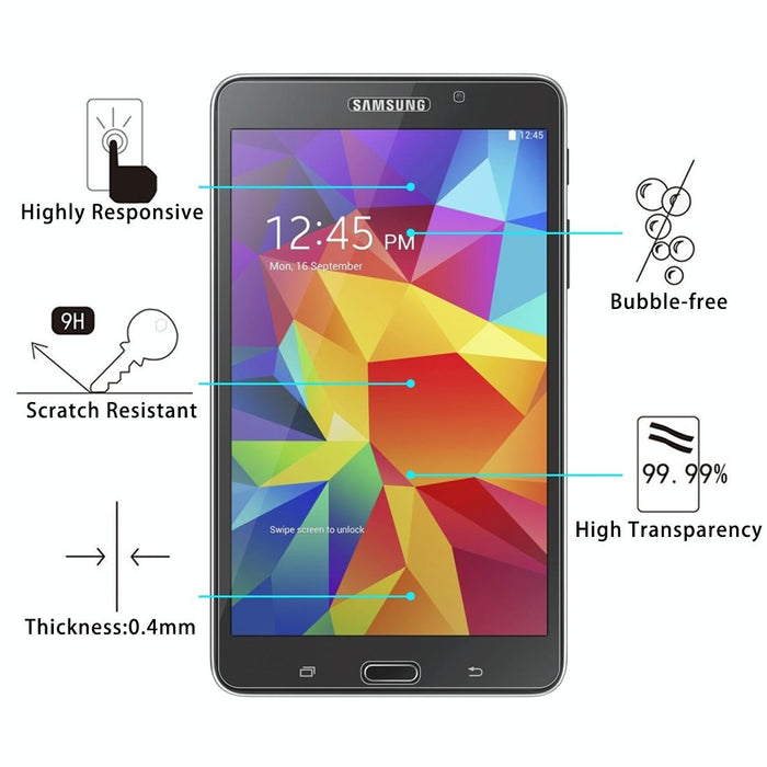 0.4Mm 9H+ Surface Hardness 2.5D Explosion-Proof Tempered Glass Film For Samsung Galaxy Tab 4 7.0 / T230 / T231 / T235