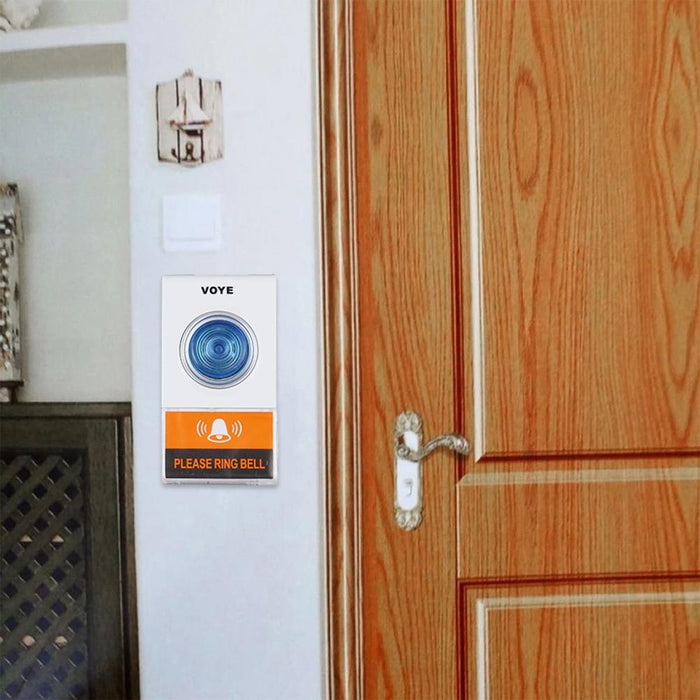 Wireless Remote Doorbell With 38 Polyphony Sounds White