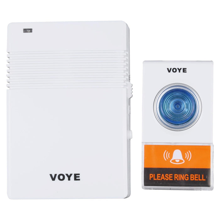 Wireless Remote Doorbell With 38 Polyphony Sounds White