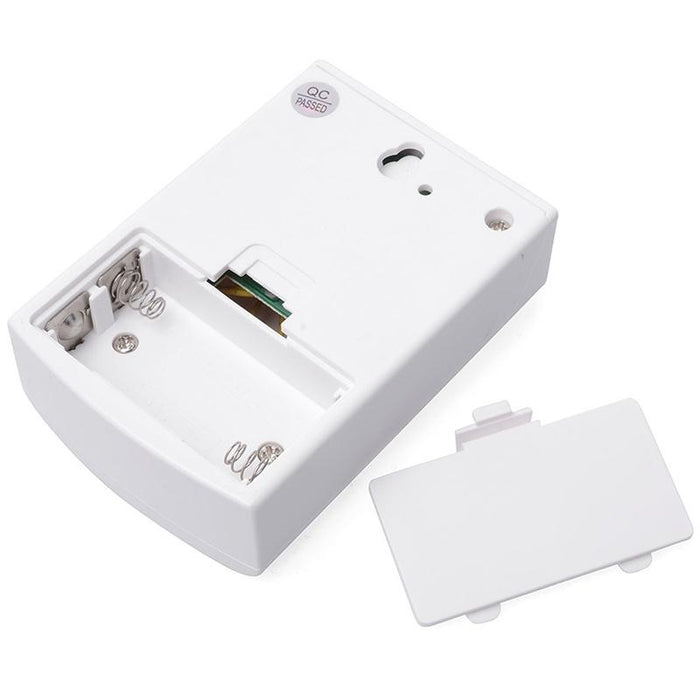 Wireless Remote Control Chime Door Bell With Double-Receiver White