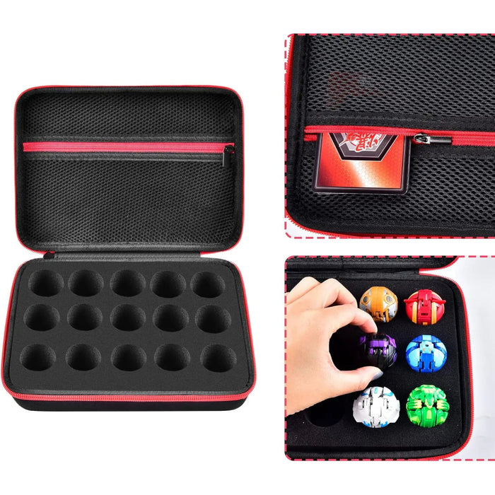 Toy Organizer Storage Case Compatible With Bakugan Figures Bakucores And Armored Alliance Geogan Rising Battle Action Figure