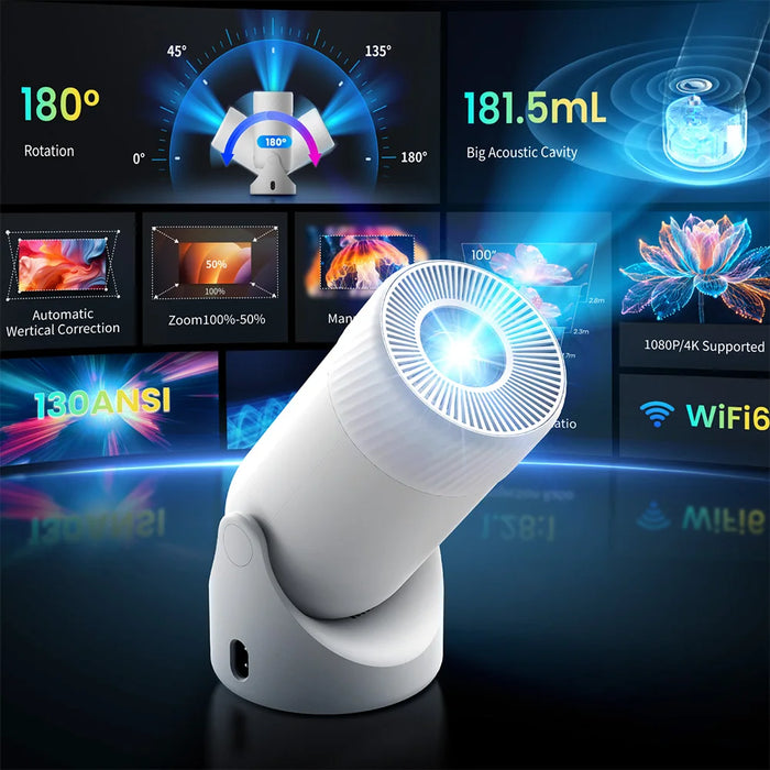 4K Android Projector - Outdoor Cinema Tv Player With Auto Calibration