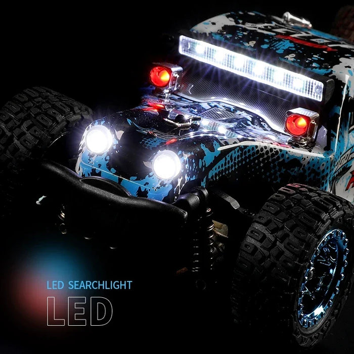 1 28 4wd Rc Car W/ LED Lights 30km/h Off Road Drift Vehicle