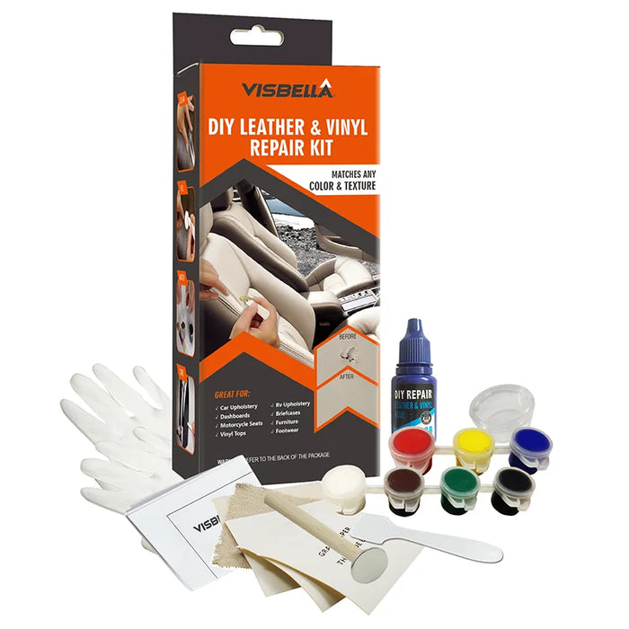 7 Colour Leather Repair Kit For Car Seats Sofas