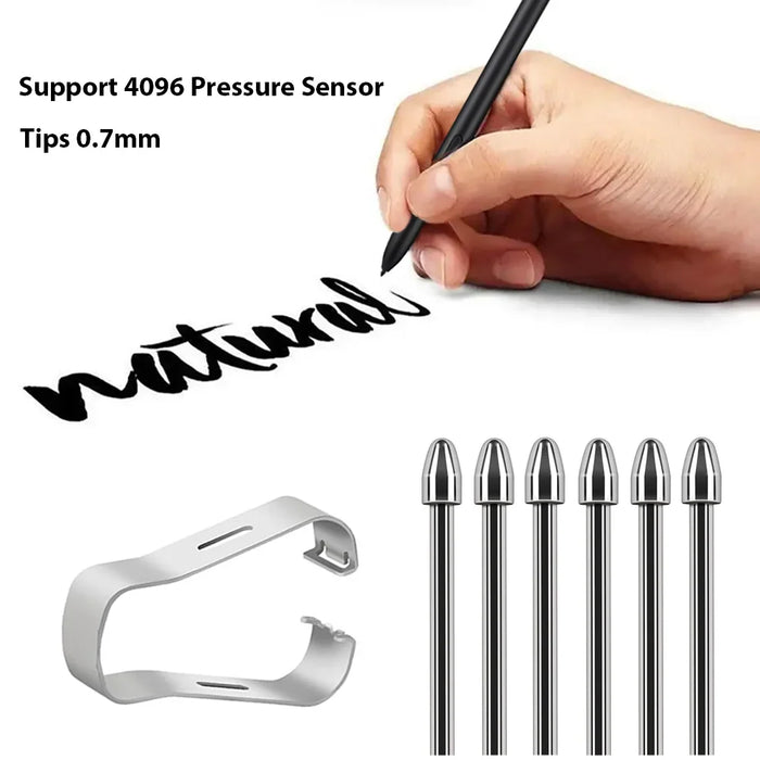 Titanium Alloy Stylus Pen Tips 4096 Pressure Sensitivity & Tilt Support Samsung Tablet Compatible
