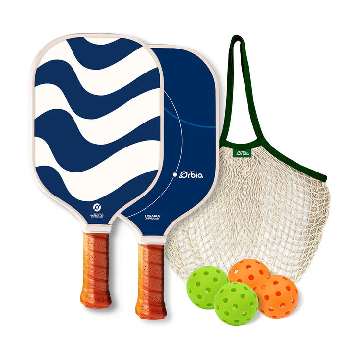 USAPA Approved Pickleball Paddle Set Glass Fiber Surface Pp Honeycomb Core Indoor / Outdoor