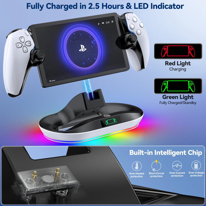 Ps Portal Charger Stand 9 Lights