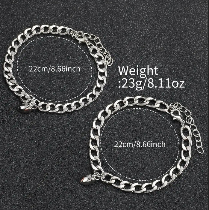 4 Piece Rhinestone Couple S Watch Bracelet Set