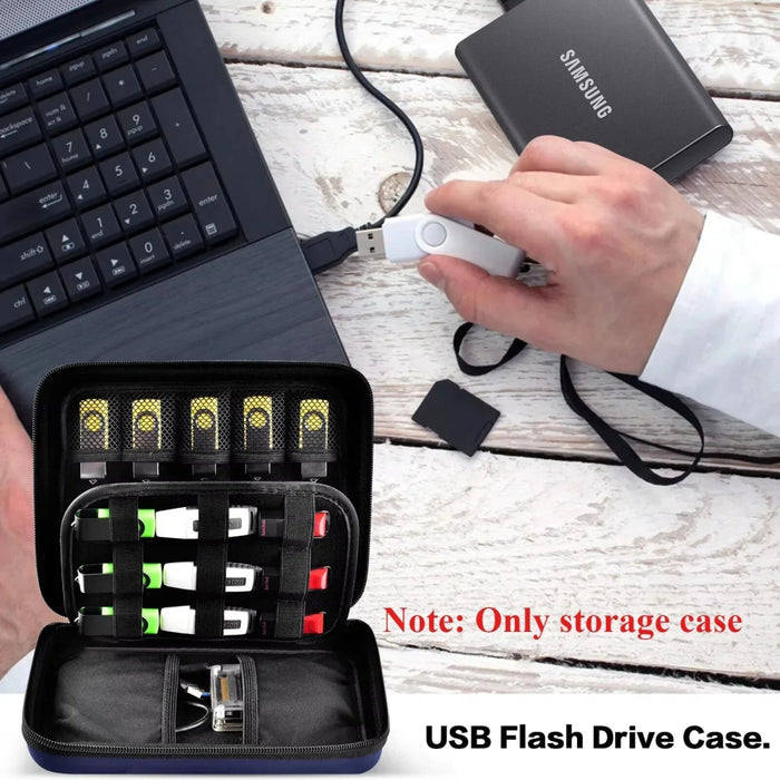 Usb Flash Drive Case - Thumb Drive Holder Organizer Memory Card Sd Sdxc Sdhc Card Storage Bag