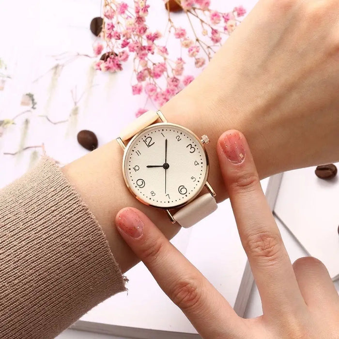 Leather Analog Watch for Women