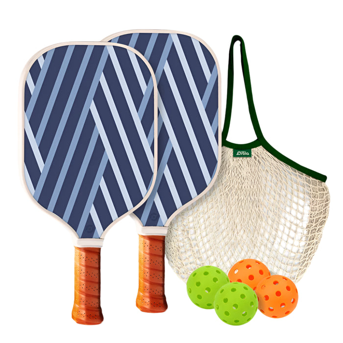 2 Paddle Pickleball Set 4 Outdoor Balls Surface