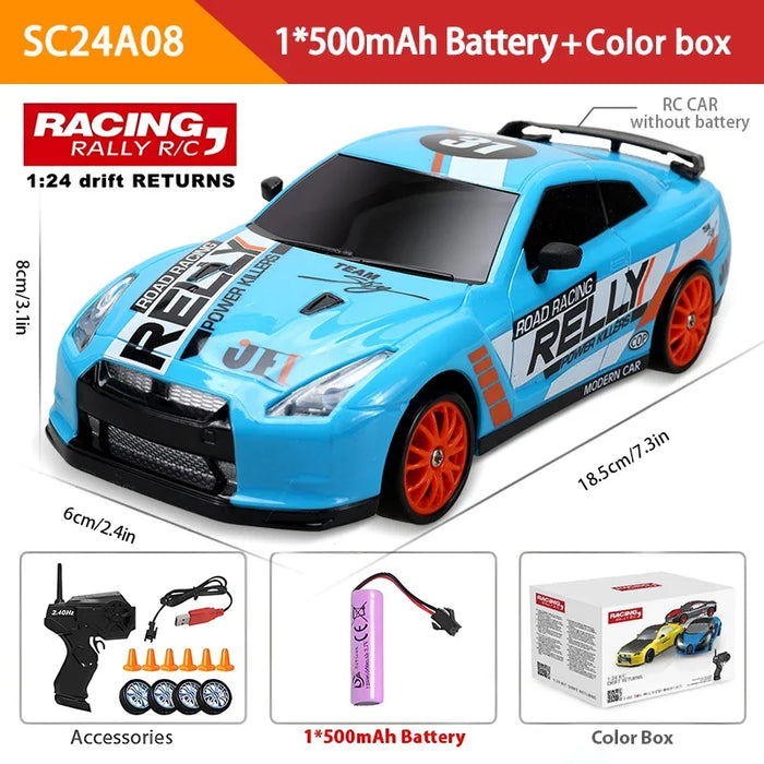 1 24 Rc Drift Car for Kids High Speed 4wd 2.4g Toy Vehicle