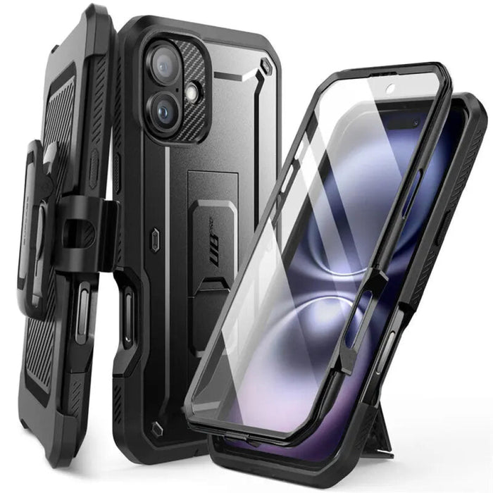 For Iphone 16 Plus 6.7 Inch Ub Pro Full-Body Heavy Duty Rugged Phone Case With Built-In Screen Protector