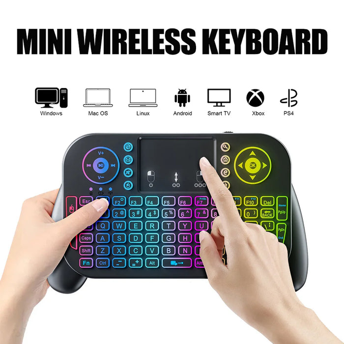 Backlit Mini Keyboard With Touchpad For Android Tv Box