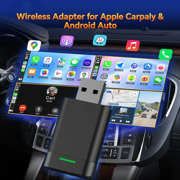 Wireless Carplay Android Auto Adapter For Nissan - Plug & Play Wifi Fast Connect