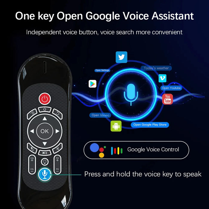 2.4G Air Mouse Remote Control With Backlit Keyboard For Android Tv Box