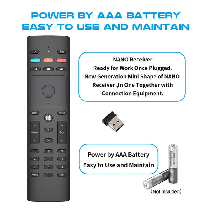 Universal Air Mouse Voice Remote For Android Tv Box - Ir Learning