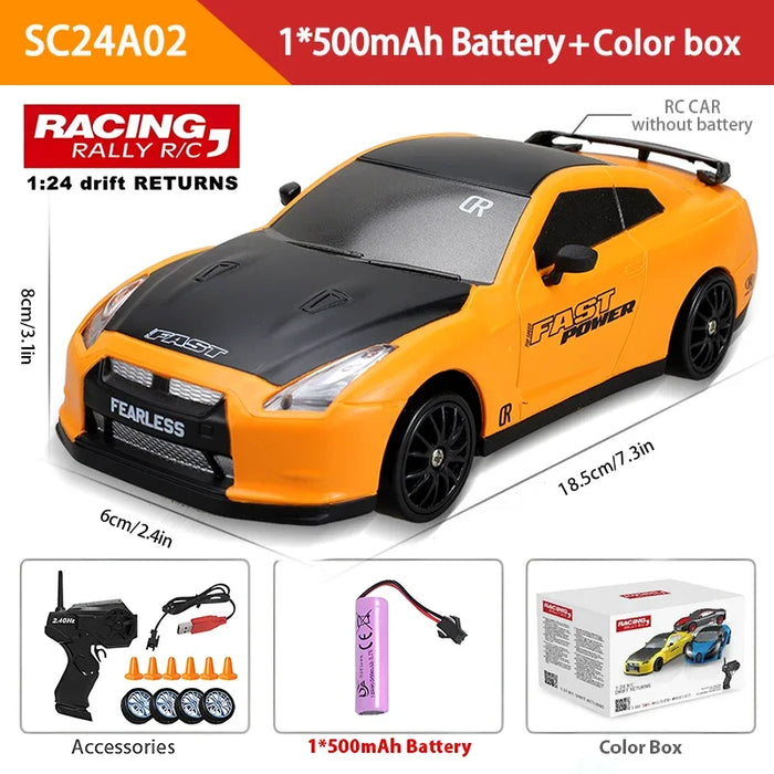 1 24 Rc Drift Car for Kids High Speed 4wd 2.4g Toy Vehicle