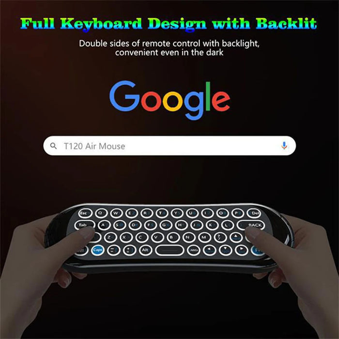 2.4G Air Mouse Remote Control With Backlit Keyboard For Android Tv Box