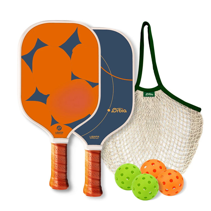 USAPA Approved Pickleball Set 2 Paddles 4 Balls