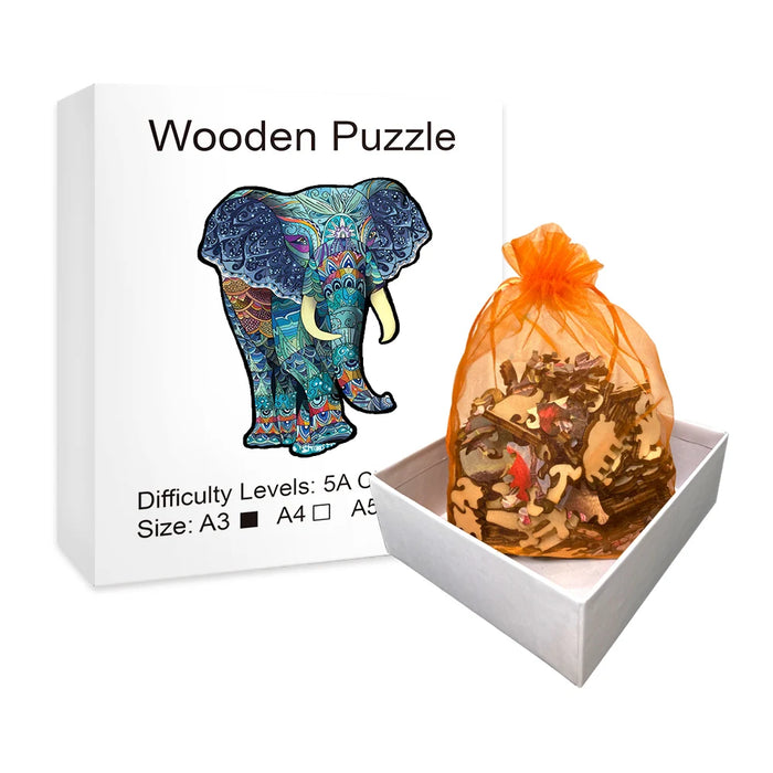 Elephant Wooden Puzzle