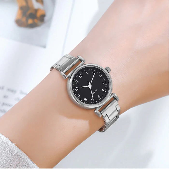 Steel Band Quartz Watch for Women