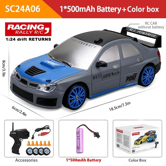 1 24 Rc Drift Car for Kids High Speed 4wd 2.4g Toy Vehicle